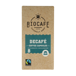 Biocafe Organic Decaf Capsules 20 Pieces