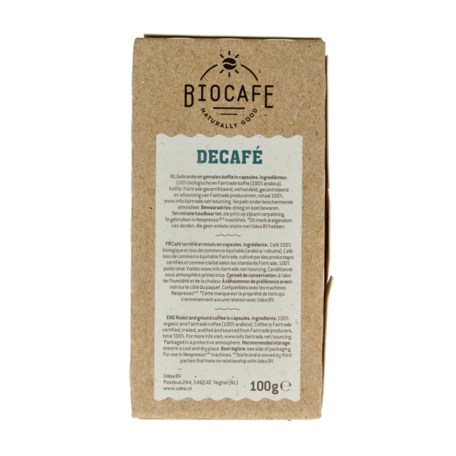 Capsule Decaffeinato Bio 20 Pezzi