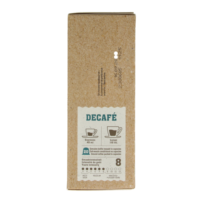 Organic Decaf Capsules 20 Pieces