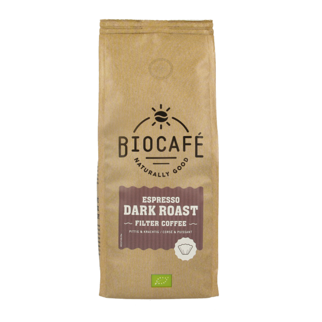 Filter coffee espresso dark roast organic 250 Gram