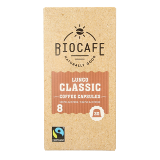 Biocafe Lungo capsules bio 20 Stuks