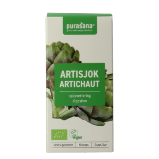 Purasana Purasana Alcachofa vegana bio 60 Cápsulas vegetarianas