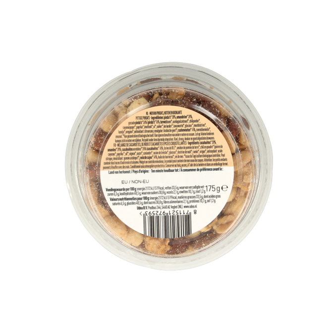 Nice & Nuts Mezcla de frutos secos con chili y katjang pedis tostado bio 175 gramos