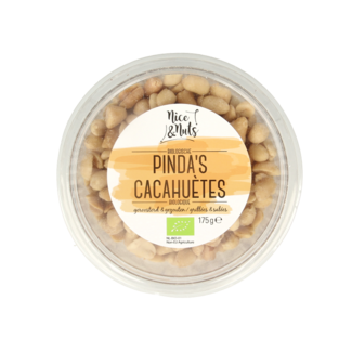 Nice & Nuts Cacahuetes tostados con sal marina ecológicos 175 g