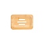 Blokzeep Bamboo Soap Holder Rectangular 1 Piece