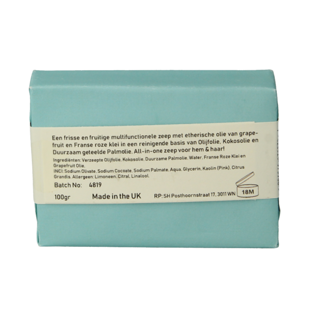 Blokzeep Jabón de afeitar pomelo 100 g