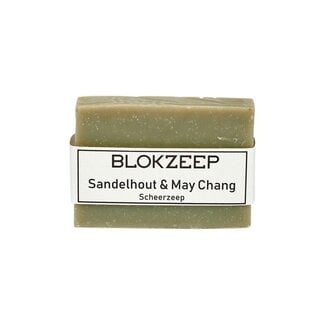Blokzeep Blokzeep Rasierseifenstück Sandelholz & May Chang 100 Gramm