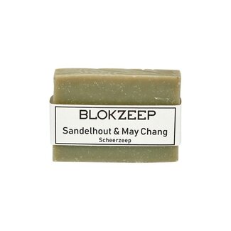 Blokzeep Kostka mydła do golenia Blokzeep Sandalwood & May Chang 100 gramów