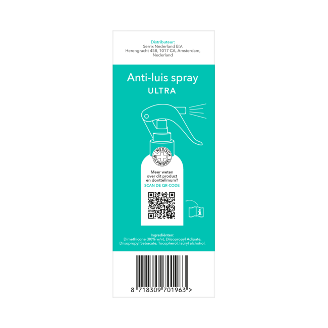 Spray Anti-Pidocchi Ultra 120 Millilitri