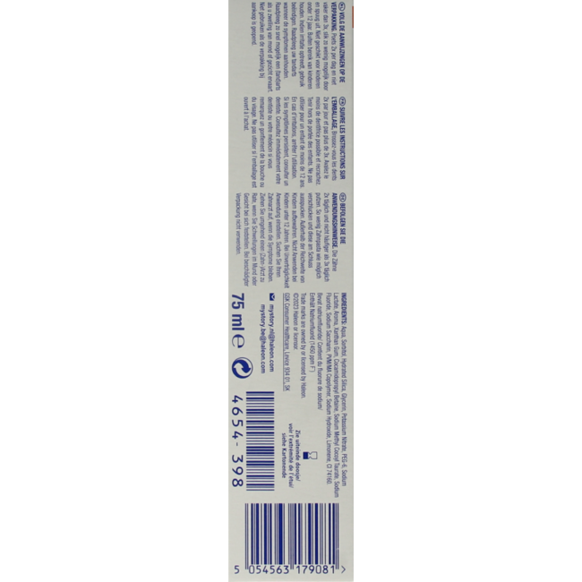 Toothpaste proglasur active shield whitening 75 Millilitres