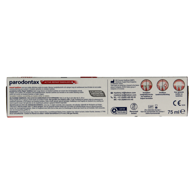 Active gum repair whitening 75 Milliliter