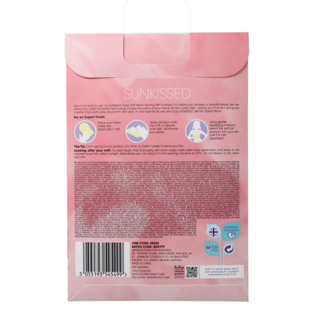 Super soft single sided tanning mitt 1 Stuks