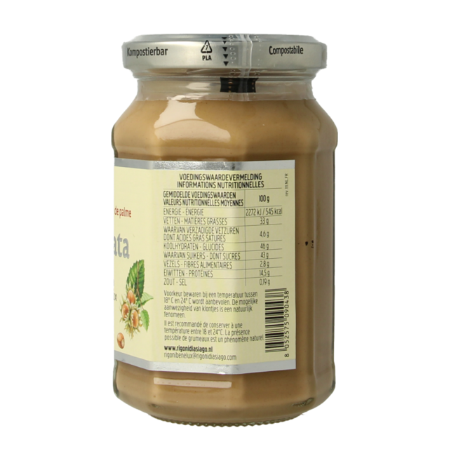 Organic white hazelnut spread 250g