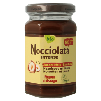 Nocciolata Organic dairy-free hazelnut spread 250g