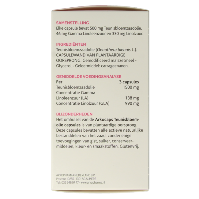 Teunisbloemolie 180 Capsules