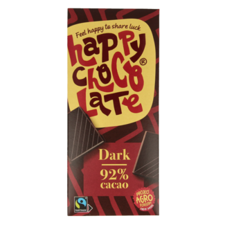 Happy Chocolate Puur 92% bio 85 Gram