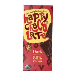 Happy Chocolate Puur 80 % Bio 85 Gramm
