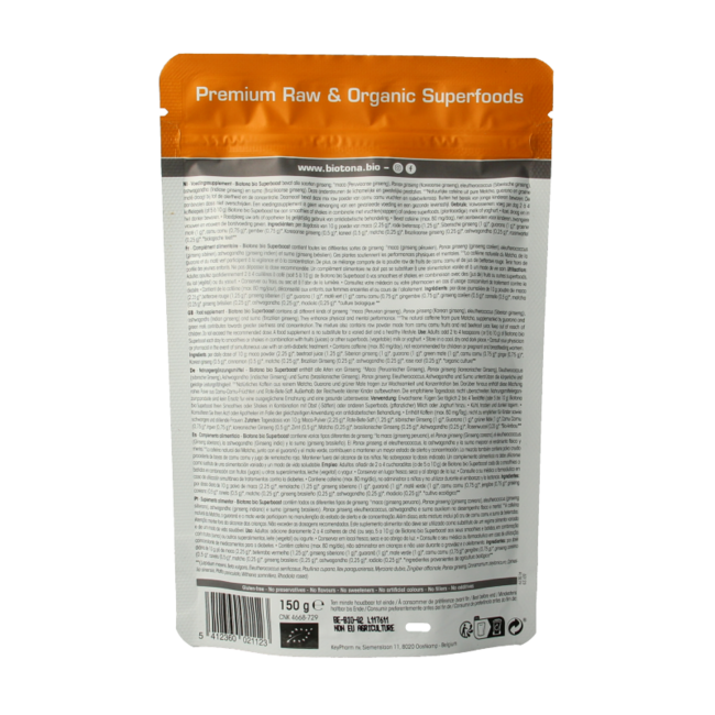 Superboost organic bio 150 Gramm