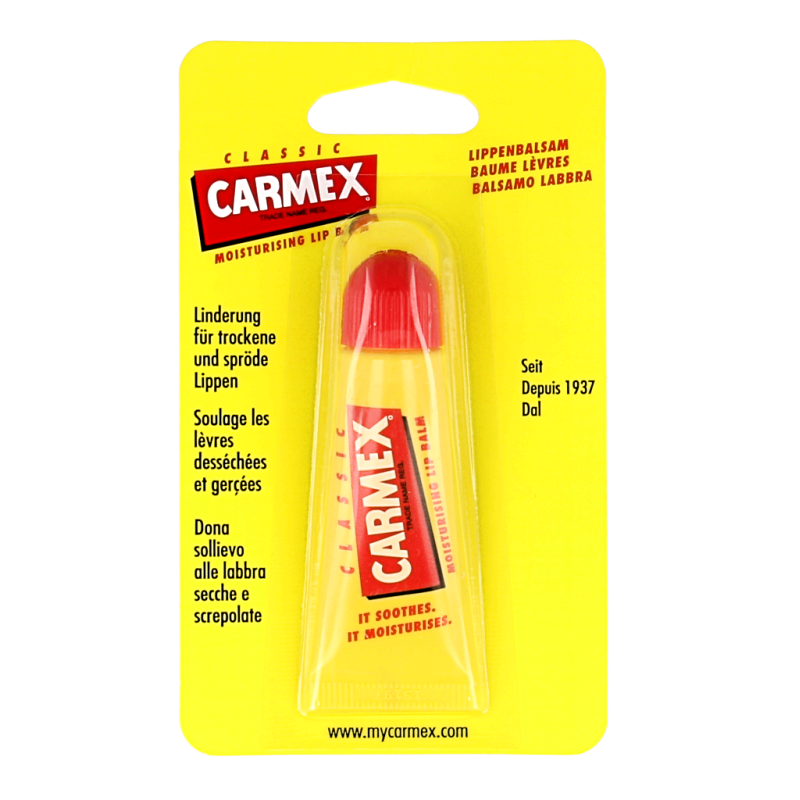 Carmex Bálsamo labial clásico en tubo 10 gramos