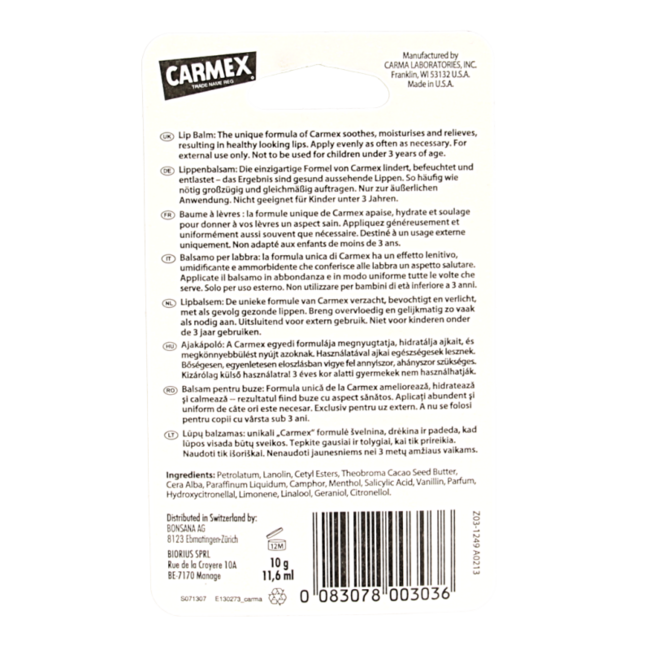 Classic lip balm tube 10g