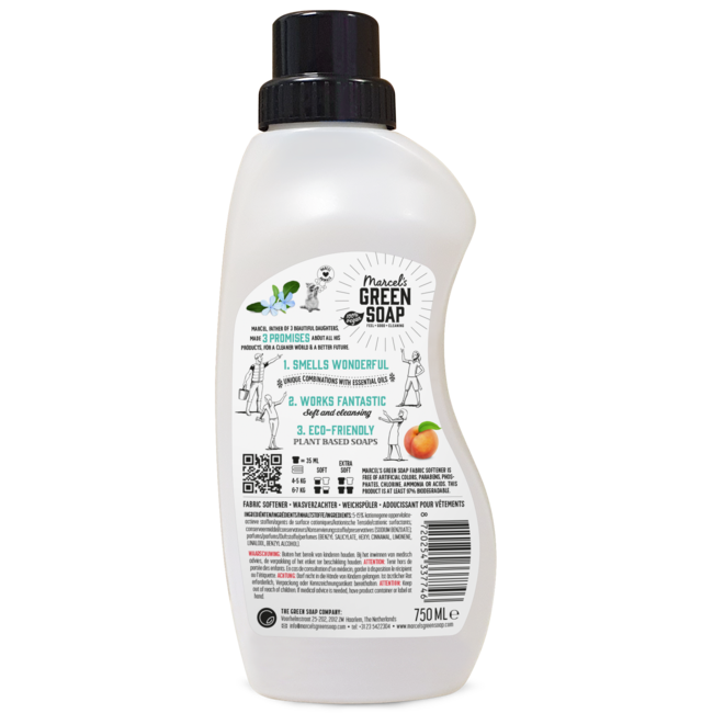 Fabric softener peach & jasmine 750 Millilitres