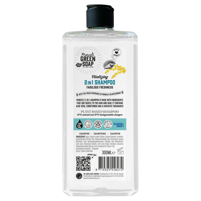 Showergel mimosa & black currant 300 Milliliter