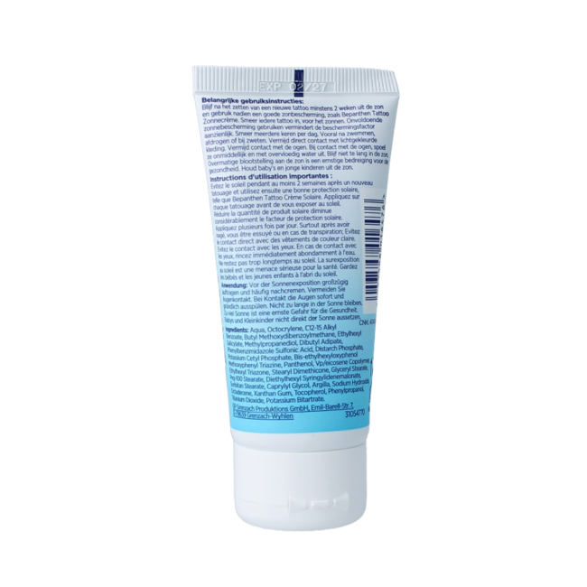 Tattoo zonnecreme SPF50+ 50 Milliliter