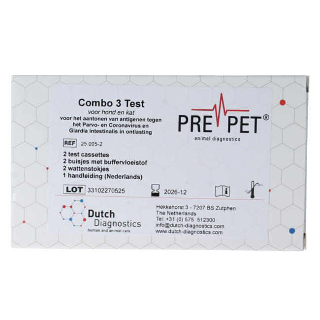 Parvo-Corona-Giardia-Test Katze/Hund 2 Stück