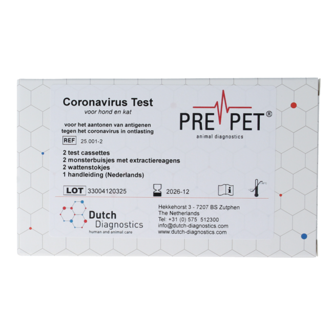 Test coronavirus chat/chien 2 Pièces