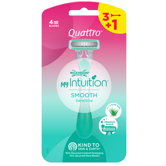 Wilkinson Wilkinson Quattro My Intuition Jetables 3+1 4 Pièces