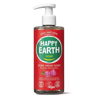 Happy Earth Hand soap floral patchouli 300 Millilitres