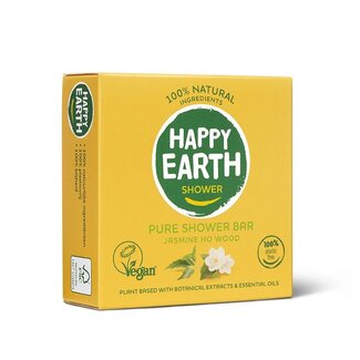 Happy Earth Showerbar jasmine ho wood 90 Gram