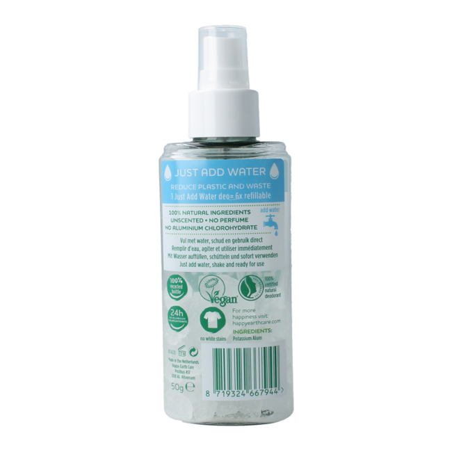 Natürliches Just Add Water Spray ohne Duftstoffe 50 Gramm