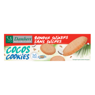 Damhert Biscotti al cocco senza zuccheri 90 Grammi