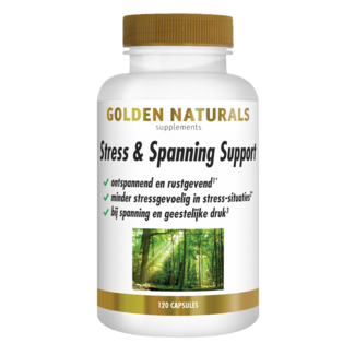 Golden Naturals Stress & Spannungsunterstützung 120 vegetarische Kapseln
