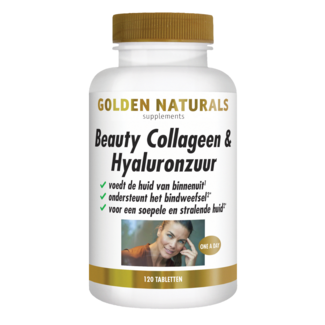 Golden Naturals Collagene di bellezza e acido ialuronico 120 Compresse