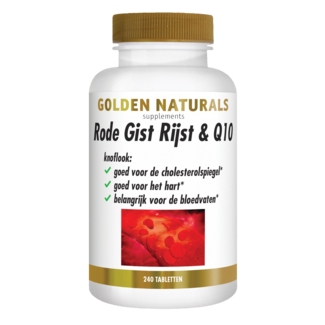 Golden Naturals Levure de riz rouge & Q10 240 comprimés