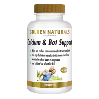 Golden Naturals Calcium & bot support 120 comprimidos