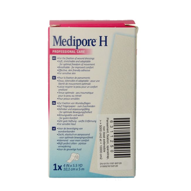 Esparadrapo Medipore 10 cm x 5 m 1 unidad