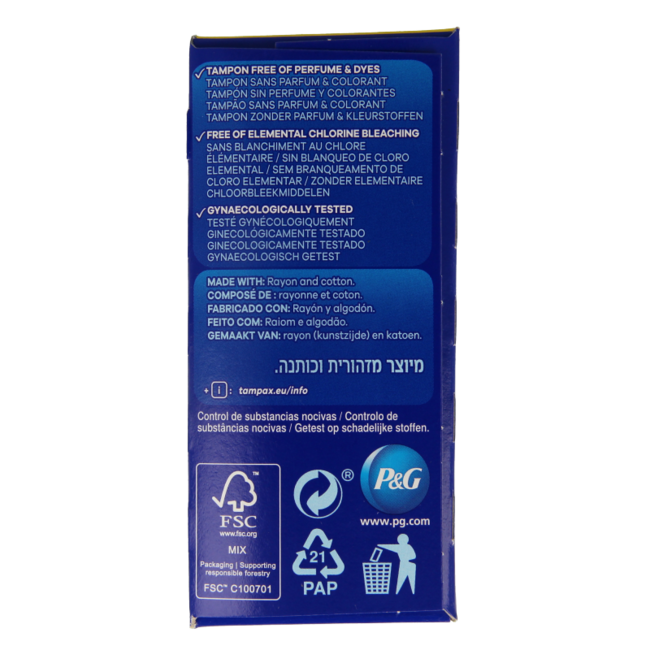 Tampons réguliers 20 pièces