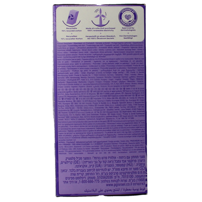 Daily Fresh Normal & Scent Panty Liners 30 Pack