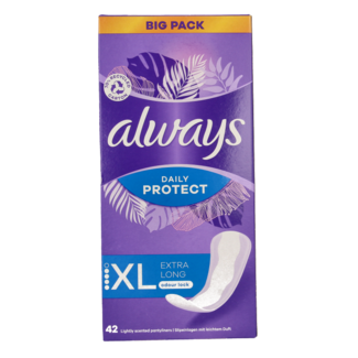 Always Wkładki higieniczne Daily Protect Extra Long, 42 sztuki