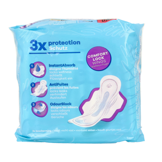 Serviettes hygiéniques ultra day long 12 pièces