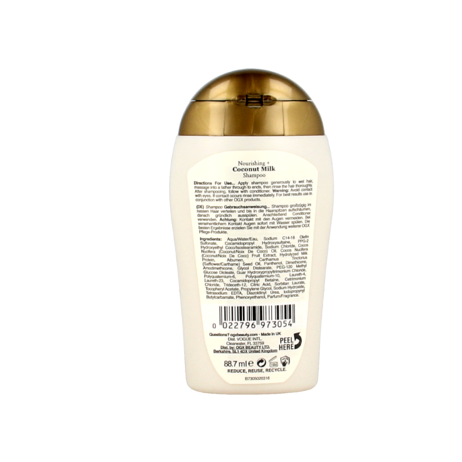 Shampoo nutriente al cocco 88.7 Millilitri