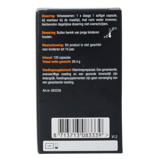 Vitamine D3 75 mcg 120 capsules