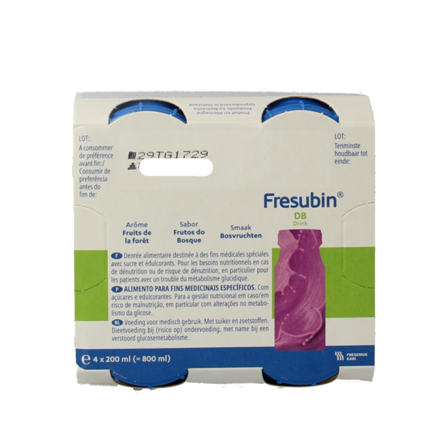 DB drink frutos del bosque 200 ml 4 unidades