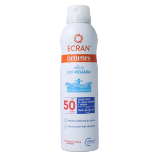 Ecran Spray do opalania dla dzieci na mokrą skórę SPF50 250 mililitrów