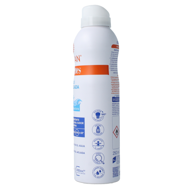 Spray solare bambini pelle bagnata SPF50 250 Millilitri