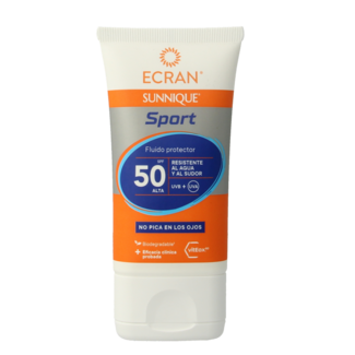 Ecran Crème solaire visage sport Sunnique SPF50 40 ml