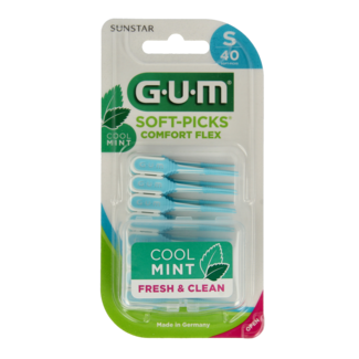 GUM Soft Picks Comfort Flex Minze klein 40 Stück